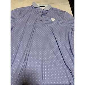 Greyson Polo Shirt Mens Extra Large Blue Short Sleeve Performance Stretch Collar